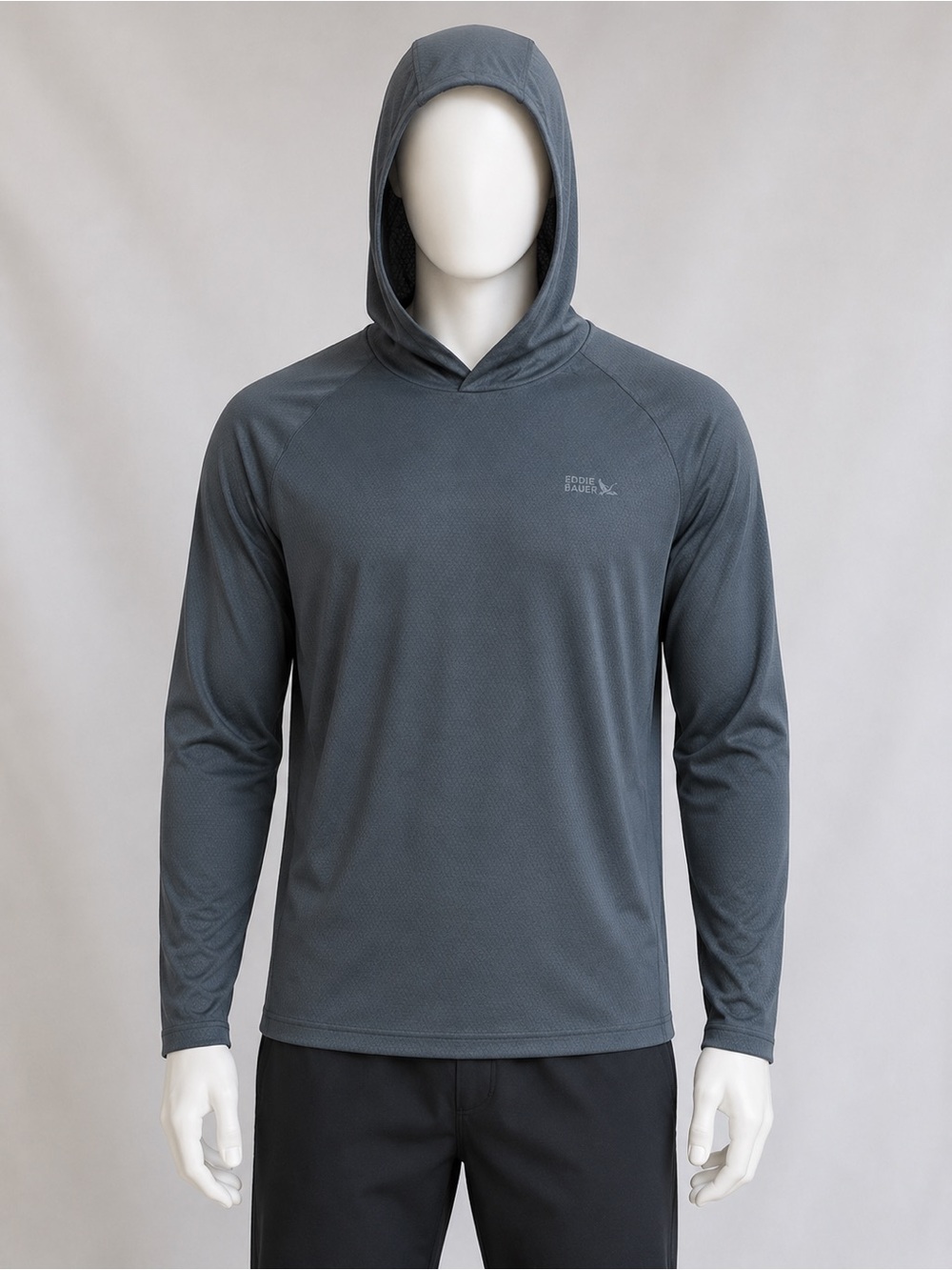 Eddie Bauer Black Swim Hooded Performance Top